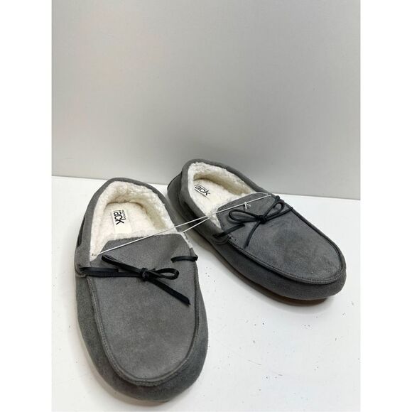 Nordstrom Rack Slippers Womens Size Large Faux Fur Gray Slip On Style - Picture 5 of 8